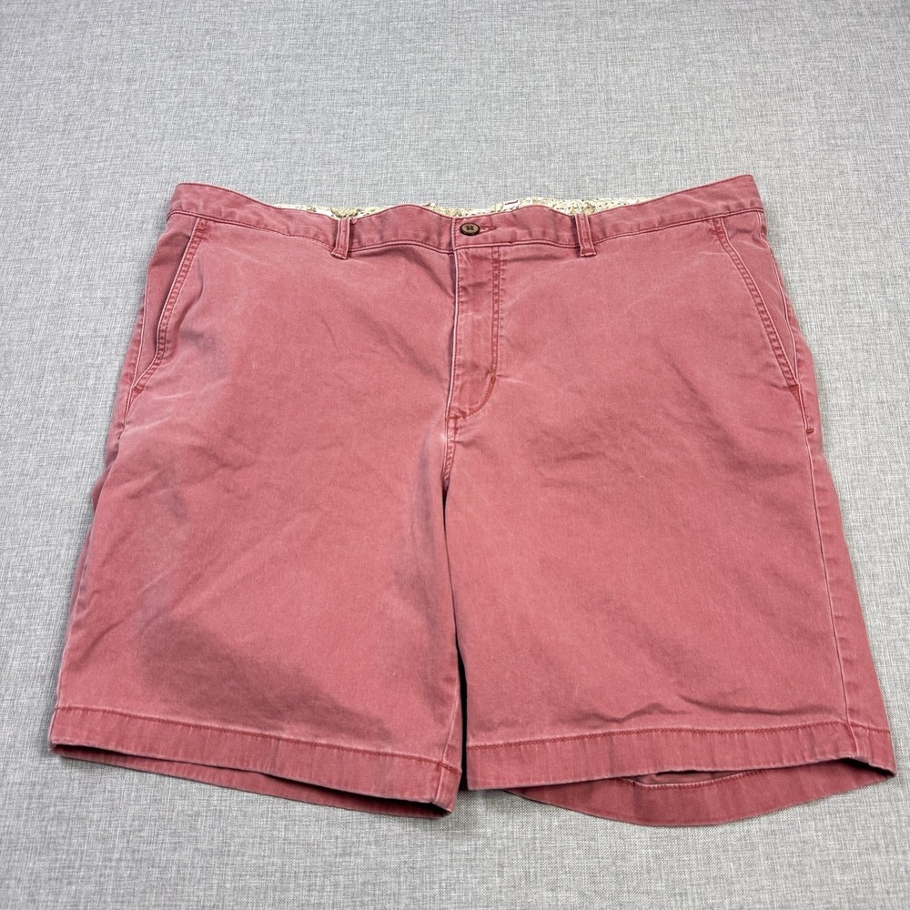 Tommy Bahama Shorts Mens 42 Pink‎ Chino Flat Front Stretch 9" Inseam Casual